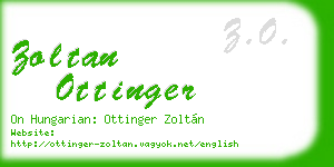 zoltan ottinger business card